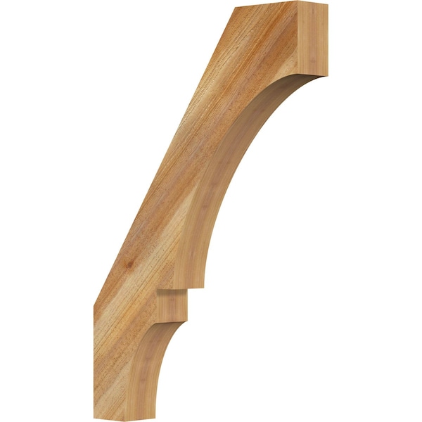 Ekena Millwork 4"W x 24"D x 36"H Balboa Rough Sawn Knee Brace, Western Red Cedar BRC04X24X36BOA00RWR - main